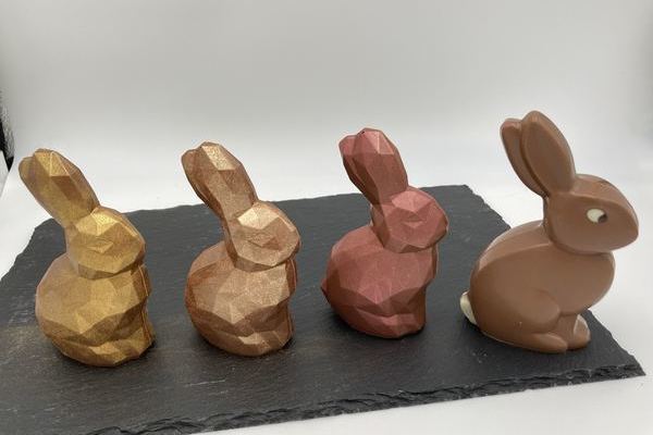 Glitzerbunny in 3 Ausf�hrungen und H�schen "Oski" (Pos. 21 + 22)