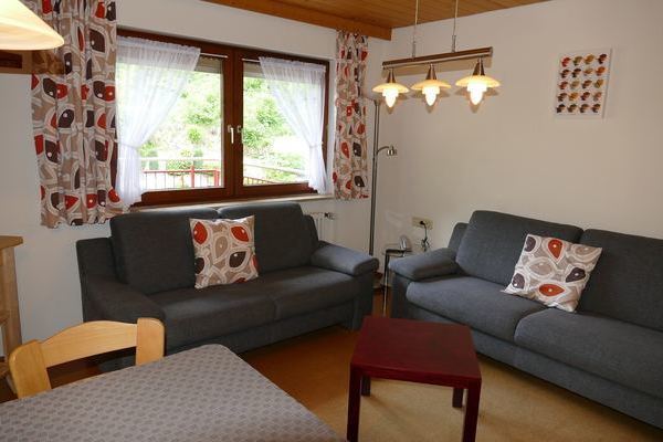 Glaserbach Sitzecke der Ferienwohnung des Gasthaus Felsenstble in St. Mrgen